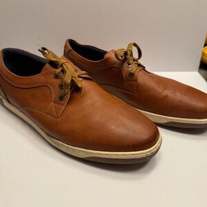Elegant Tan Leather Oxfords for Men